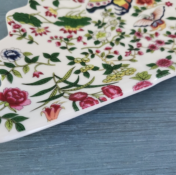 Vintage Porcelain Fan Shaped Dish - Picture 5 of 6